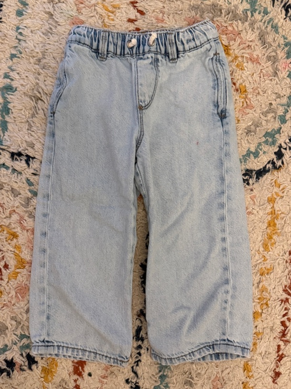 ✨5/$25✨Light Wash Kids' Elastic Waist Jeans - Light Blue